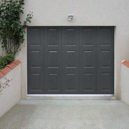 porte-garage3 porte de garage noir en aluminium