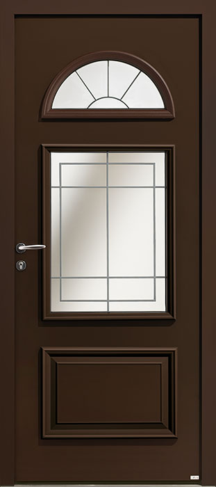 Willis alu zilten porte entrée brun